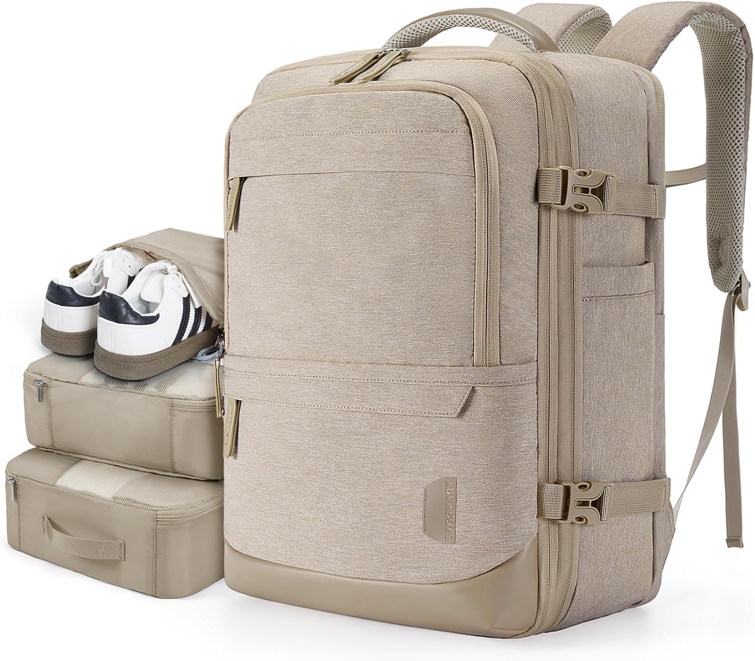 BAGSMART Compression Travel Backpack - 40L Expandable Carry On