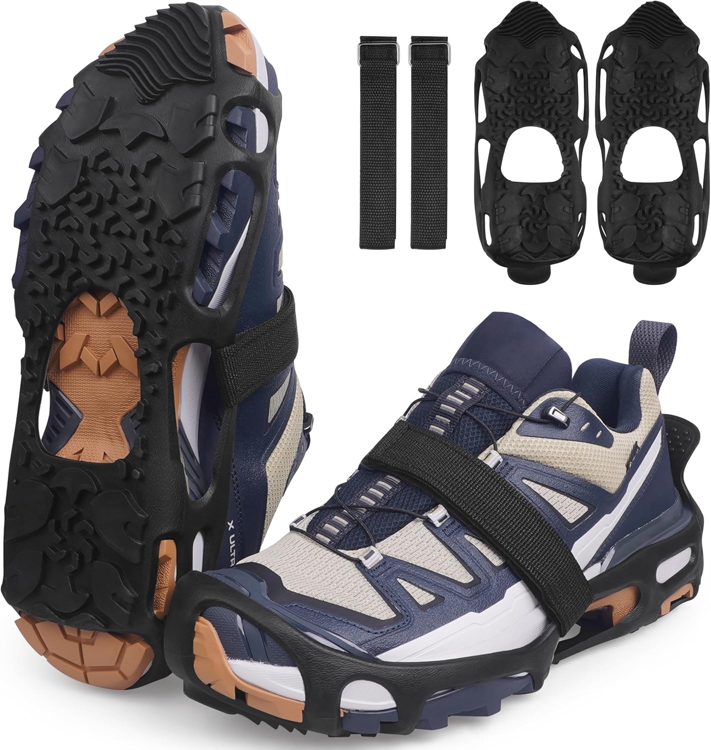 FUSIGO Spikeless Ice Cleats: Grip & Go Safe
