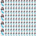 Mini Jesus Figurines 200 Pack Cyan-Blue - Bulk Religious Party Favors
