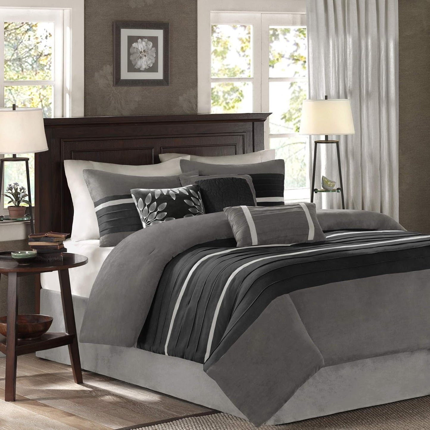 Madison Park Palmer Comforter Set - Chic Faux Suede Design