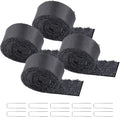 Rubber Mulch Mat 120 x 4.5 in 4-Pack - Durable Recycled Landscape