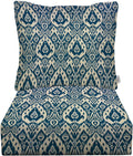 Deep Seating Cushion 25 x 25 with Pillow Back - Water-Resistant Spun