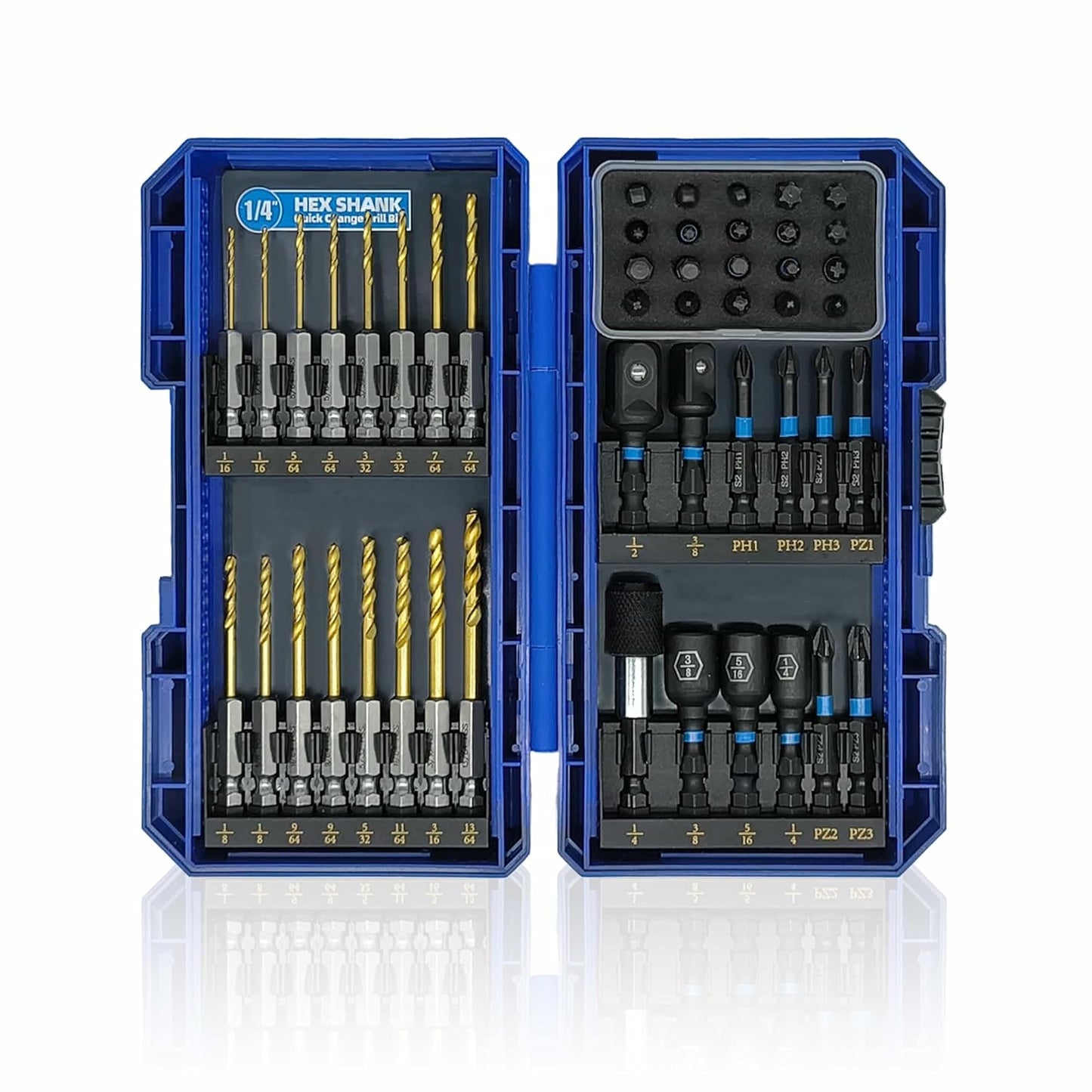 48PCS Impact Screwdriver Bit and Drill Bit Set for All Needs