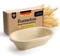 Wood Pulp Banneton Bread Proofing Basket 11in Oval - Smooth Non-Stick