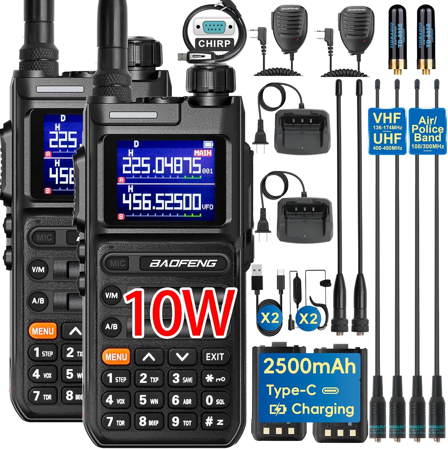 BAOFENG UV26 Ham Radio 10W Long Range Handheld Walkie Talkies