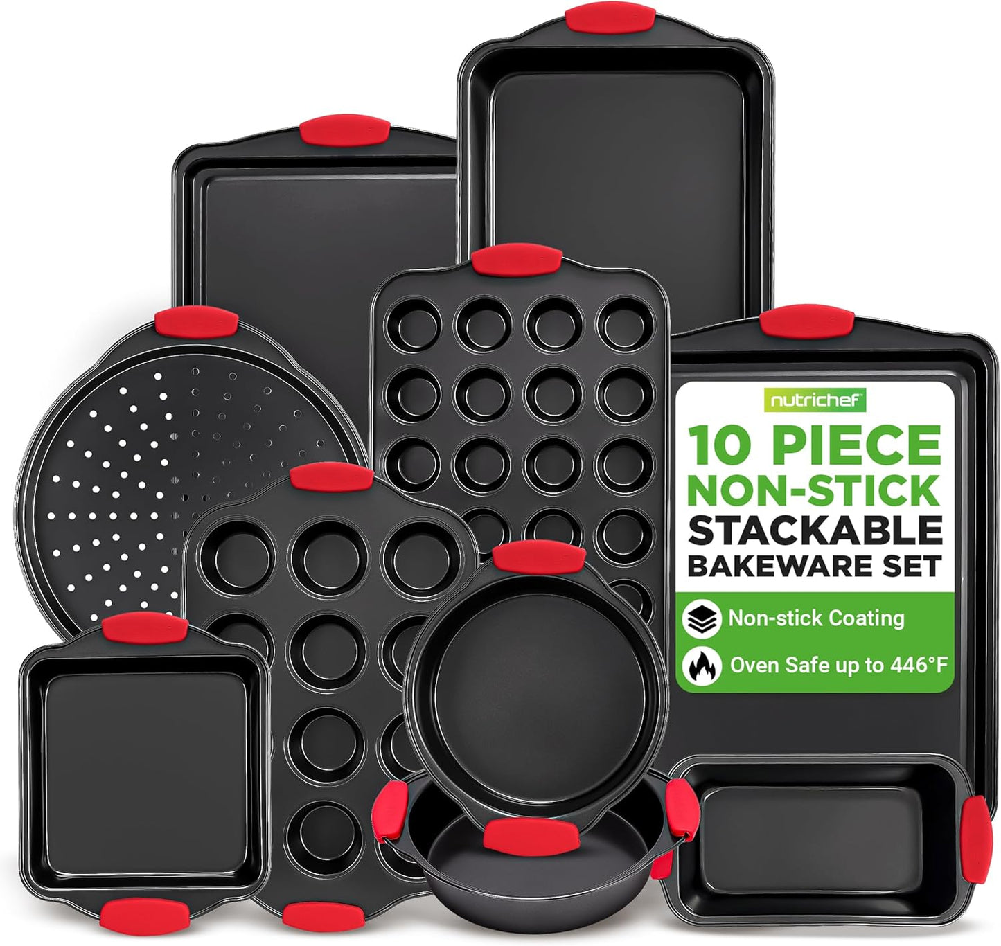 NutriChef 10-Piece Nonstick Kitchen Oven Baking Pans Set Review