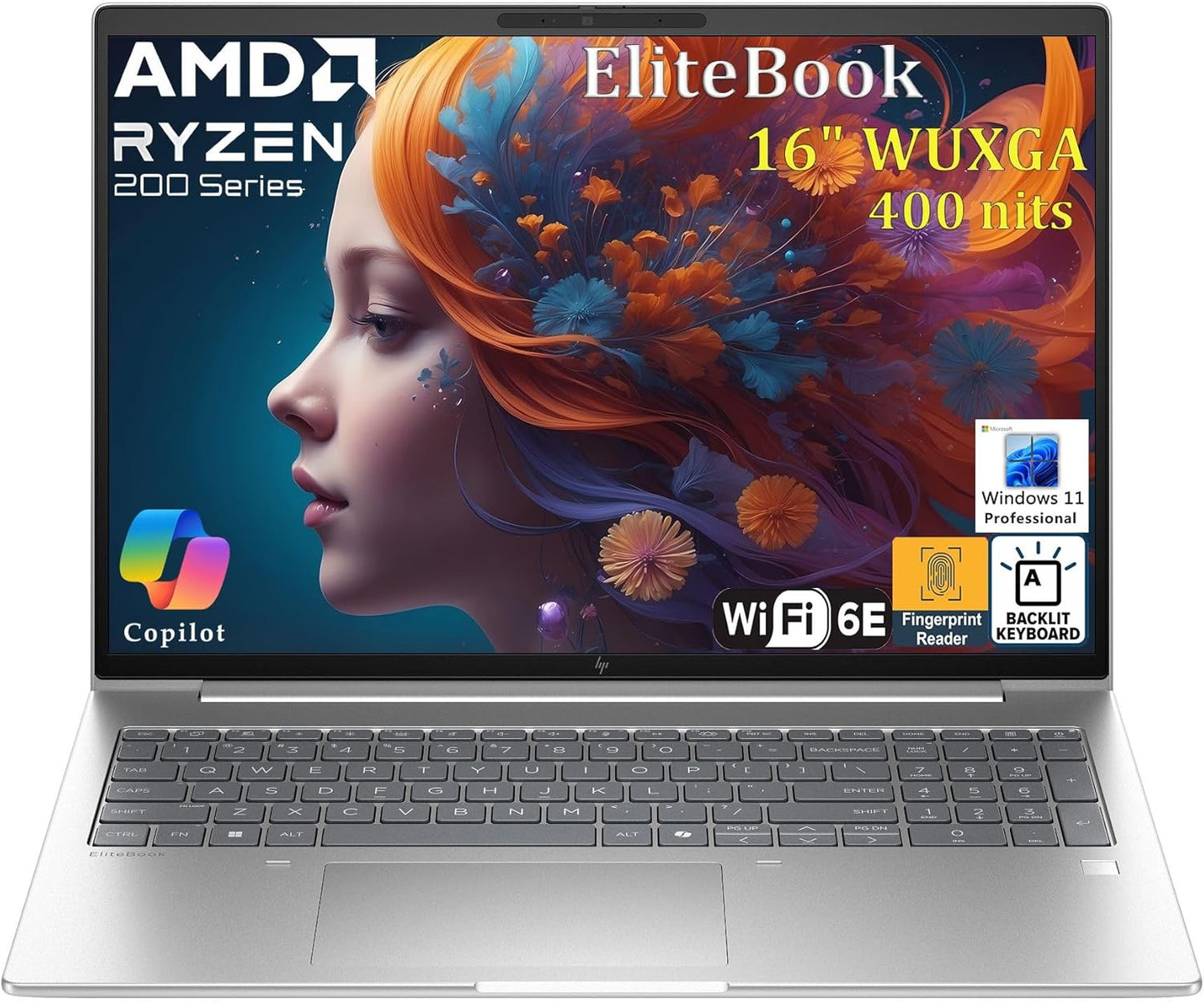 HP Elitebook 16 Business Laptop with Ryzen 5 and 16GB RAM