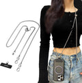 Crossbody Phone Chain Strap - Hands-Free Metal Phone Lanyard
