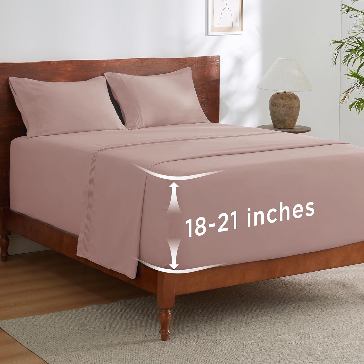 Bedsure Deep Pocket Queen Sheets Set for Ultimate Comfort