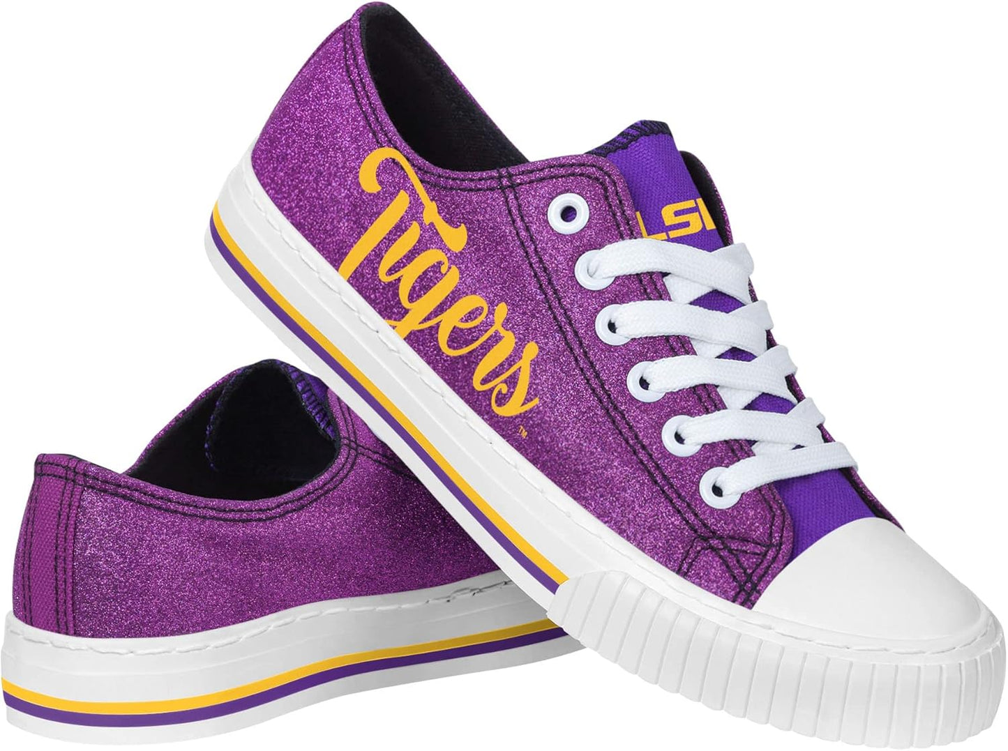 FOCO Women's NCAA College Team Logo Fashion Low Top Sneakers