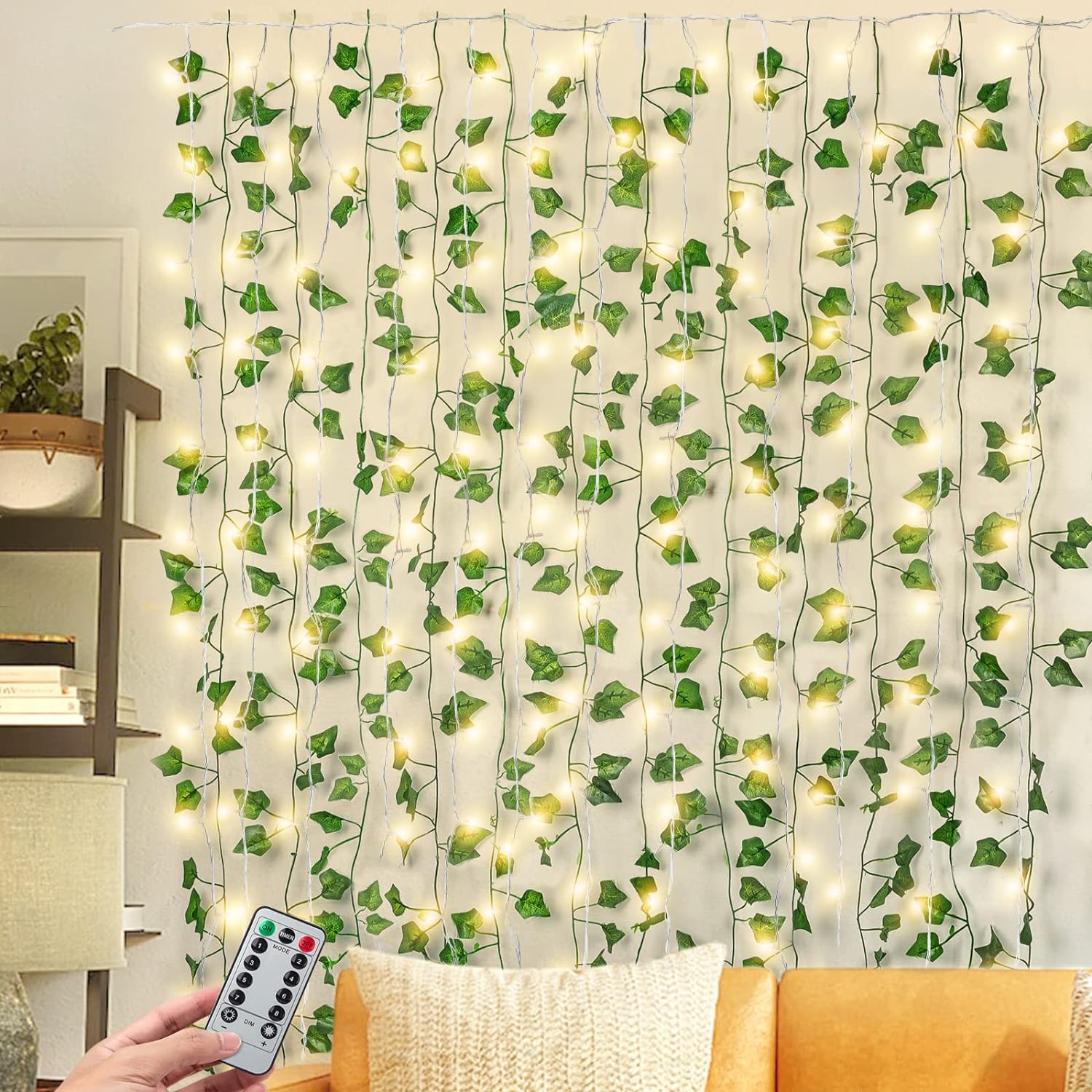 84Ft Ivy Garland With 240 LED Lights - Remote Control