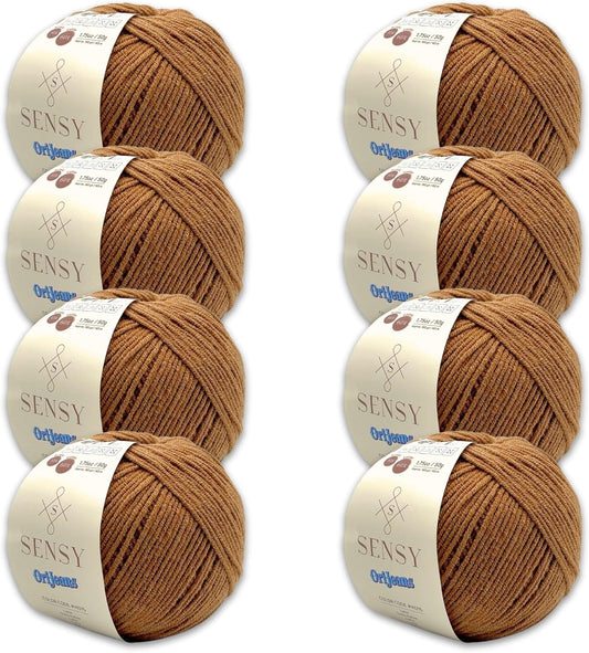 8 Skeins of Sensy OriJeans Yarn for Amigurumi and Crocheting