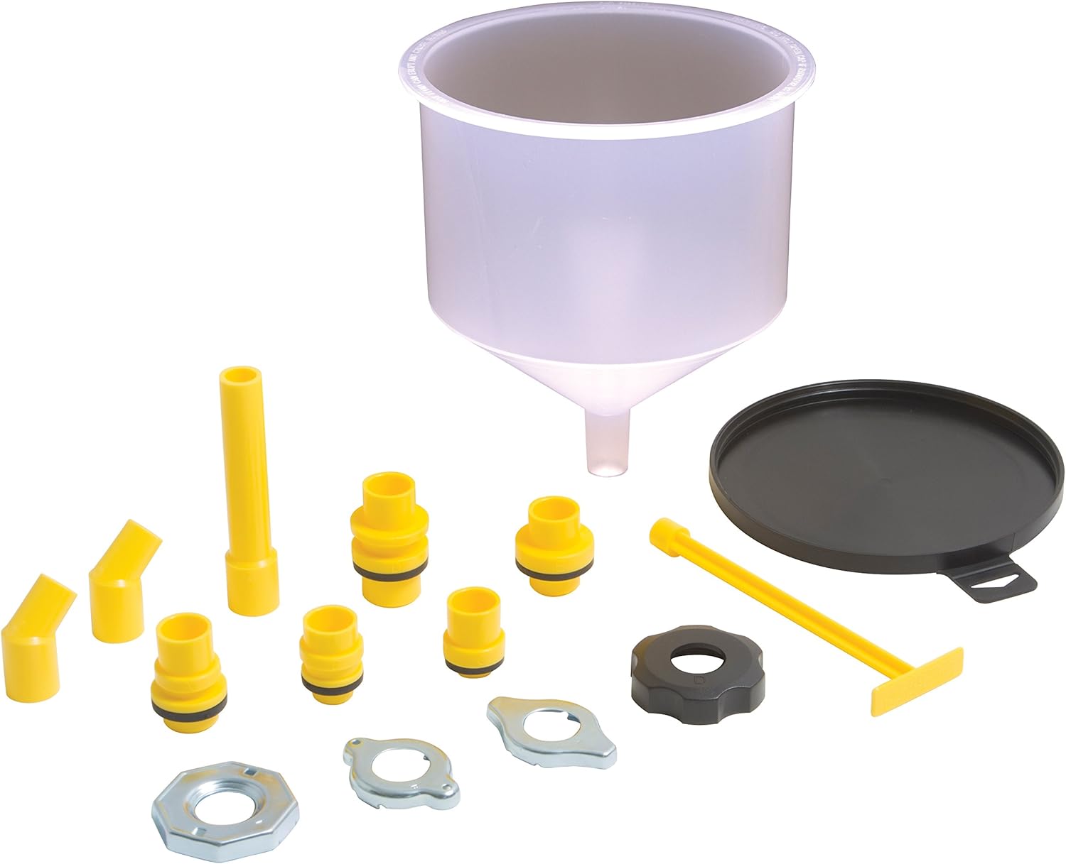 Lisle 24680 Spill-Free Funnel with Standard Adapters for Easy Use