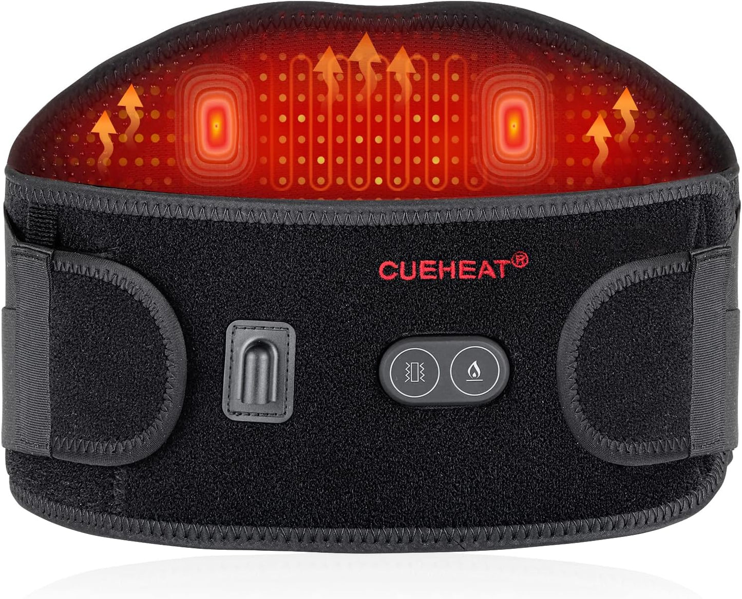 CUEHEAT Heated Waist Belt for Low Back Pain Relief and Comfort