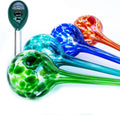 Plant Watering Globes - Large Hand Blown Glass Watering Bulbs - Self