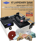 6ft Lapidary Saw - Hi-Tech Diamond 6 in Lapidary Trim Saw - Portable