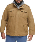 Levi's Washed Cotton Hooded Military Jacket for Men - Sherpa Lined