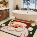 Christmas Bathroom Rug 30x20 in - Plush Thick Microfiber Bath Mat