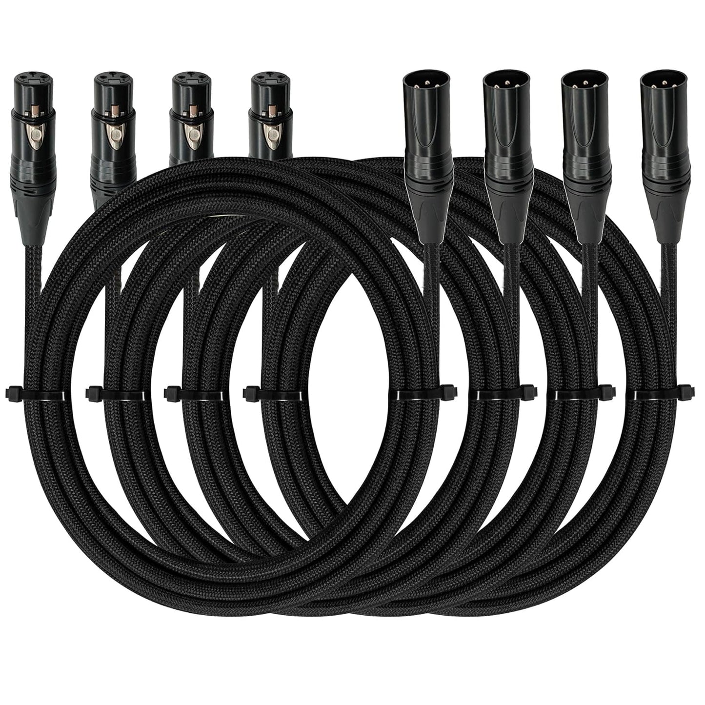 Premium 25ft XLR Cables for Superior Audio Quality and Durability