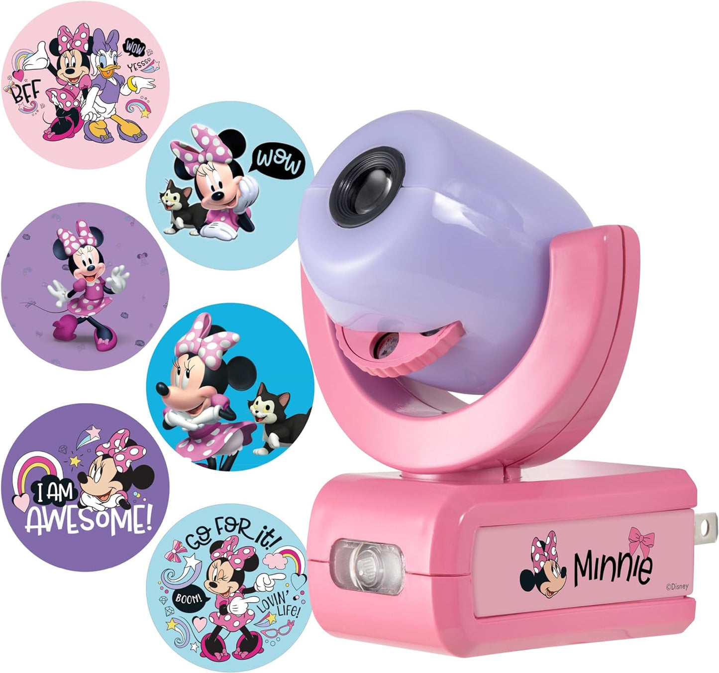Minnie Mouse LED Night Light - Magical Disney Projector!