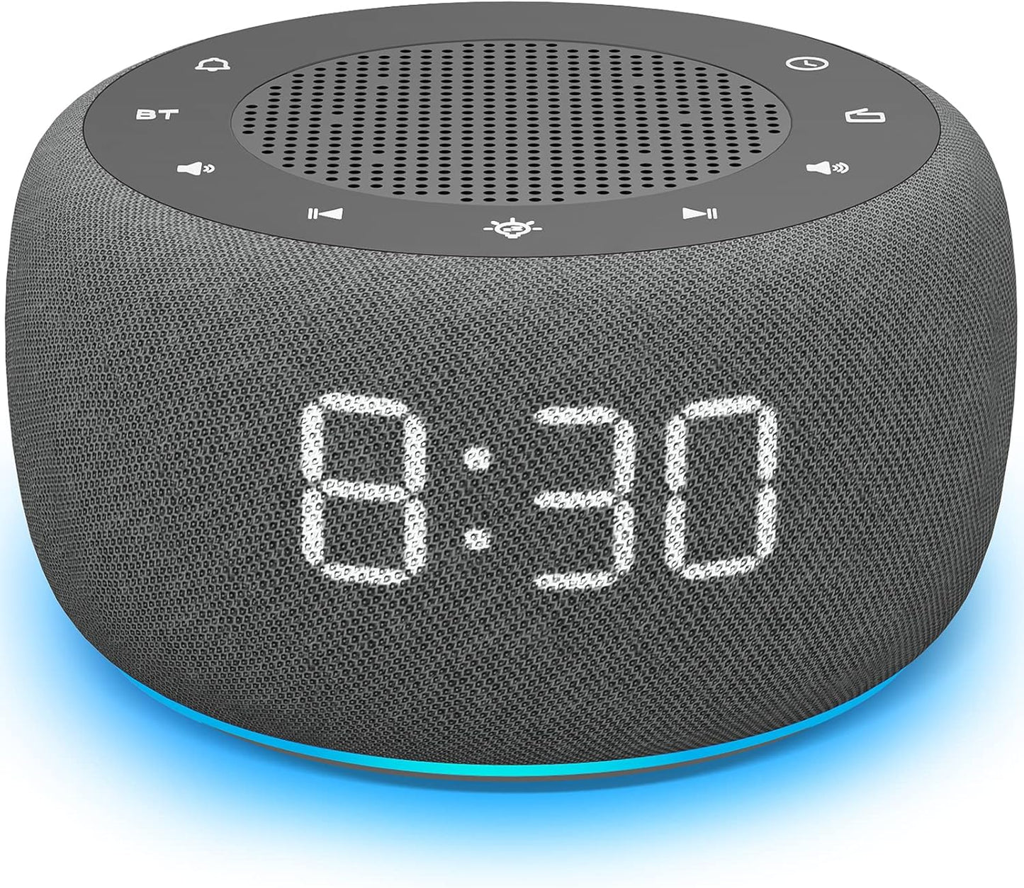 BUFFBEE Bluetooth Speaker Alarm Clock Radio with Dimmer Feature