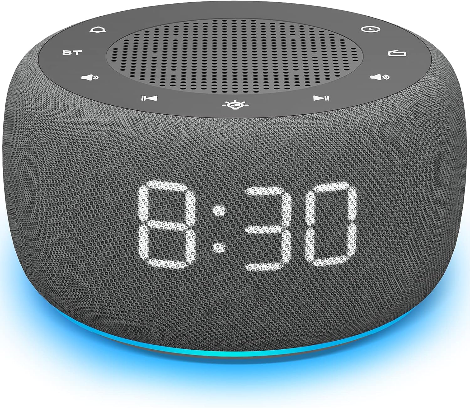 BUFFBEE Bluetooth Speaker Alarm Clock Radio with Dimmer Feature