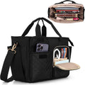 LUXJA Large Bible Bag with Water Bottle Pocket and Shoulder Strap