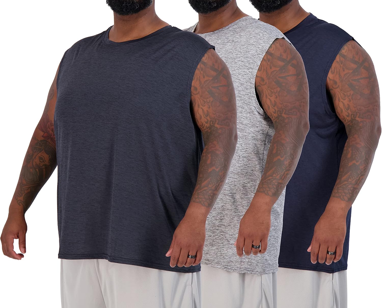 Men's Dry-Fit Active Muscle Tank Top - 3 & 5 Pack Options