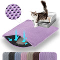 Jumbo Cat Litter Mat 46x26 in - XXL Double Layer Litter Trapping Mat