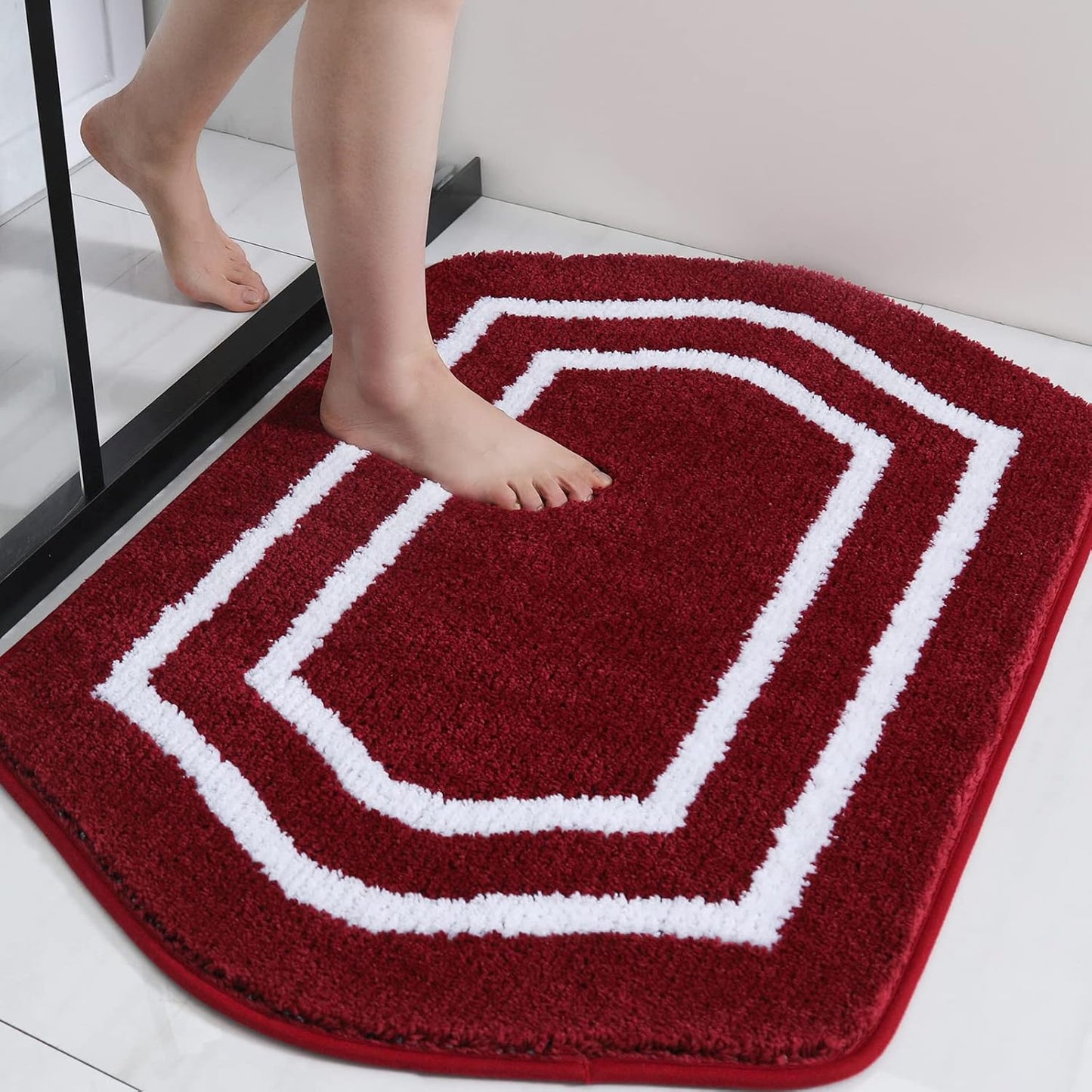 COSY HOMEER Extra Thick Bath Rugs - Soft Plush Anti-Slip Mats