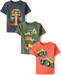 Baby Boys and Toddler Sports Graphic T-Shirts 3 Pack for Kids
