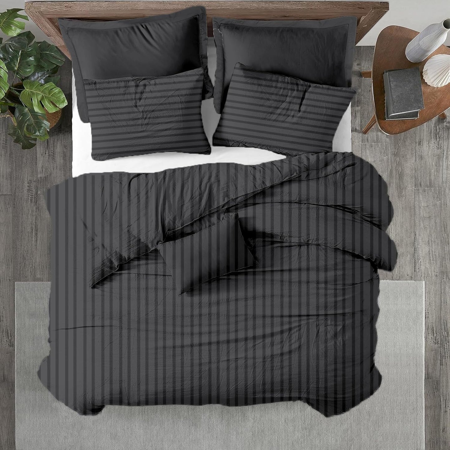 Oversized King Duvet Cover Set - 100% Egyptian Cotton Luxury