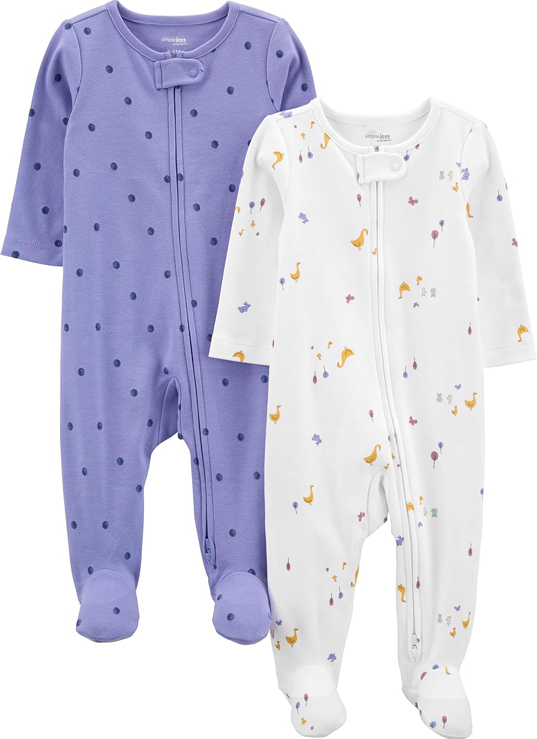 Carter's Simple Joys 2-Pack: Cozy Cotton Sleepwear
