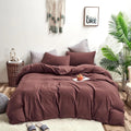 Brick Red Comforter Set California King - Soft, Warm Cal King Bedding