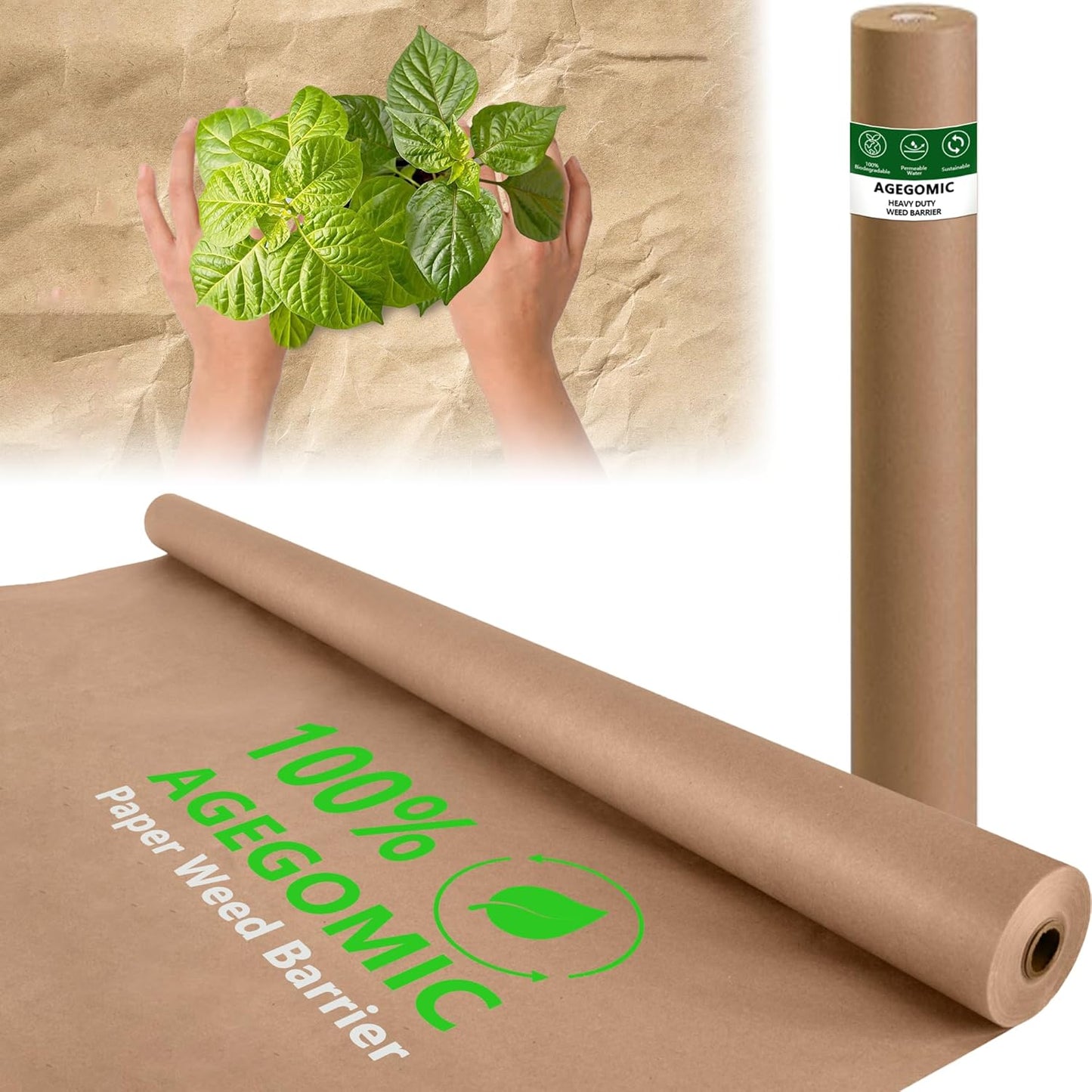 Biodegradable Weed Barrier for Heavy Duty Garden Use