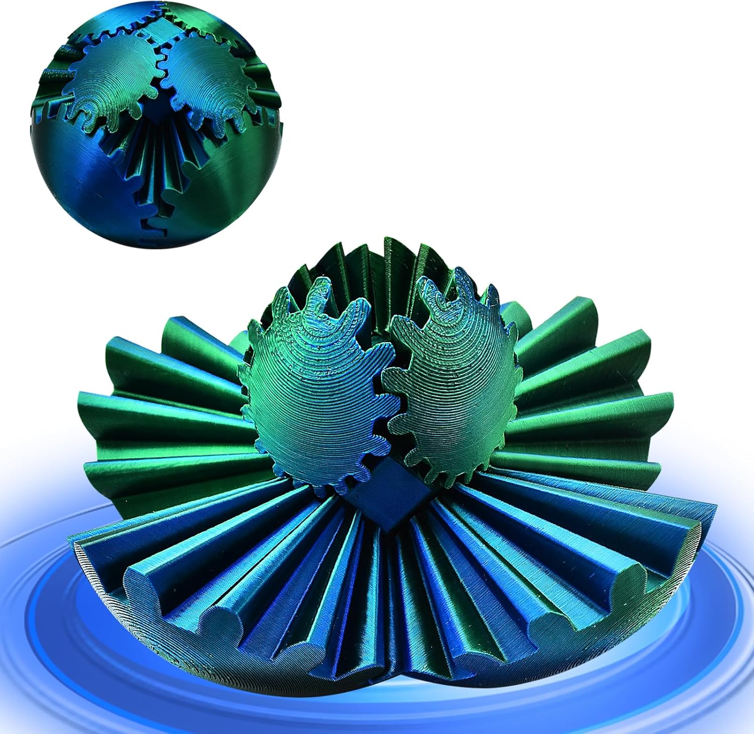 MEIEST 3D Gear Ball Spins Away Stress
