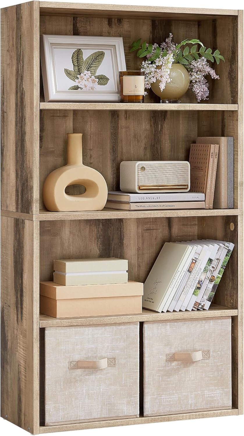 VASAGLE Custos Collection 4-Tier Bookcase for Home Office