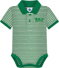 Creative Knitwear College Baby Striped Polo Bodysuit (Style PR3R)