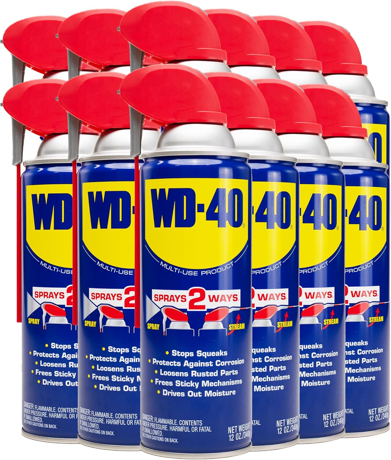 WD-40 Original Formula Multi-Use Product with Smart Straw 12 OZ