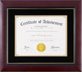 ELSker&HOME Diploma Frame 11x14 - Black Velvet Gold Mat, Solid Wood