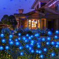 Kohlrabi Solar Garden Lights Outdoor 10 Pack - Blue Firefly Swaying