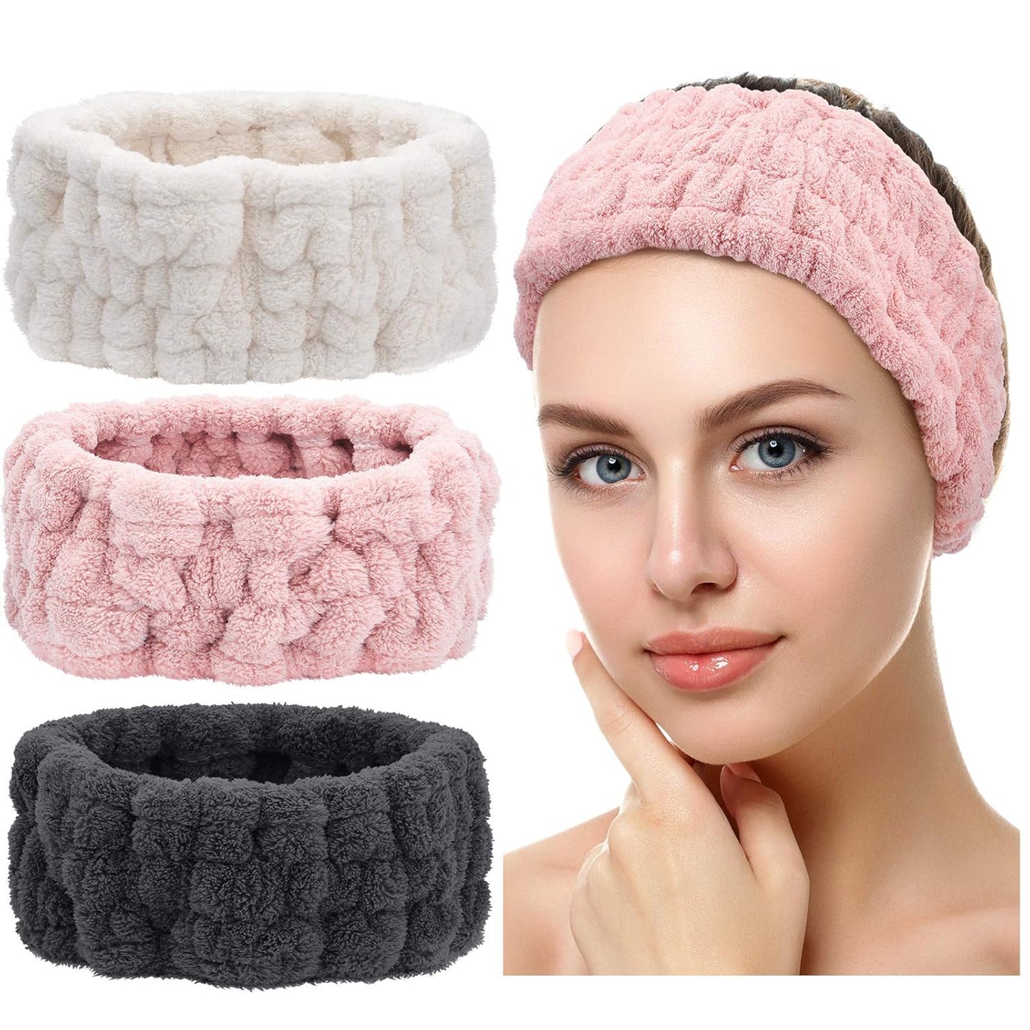 Spa Headband Set - Soft & Stylish Hairband Trio