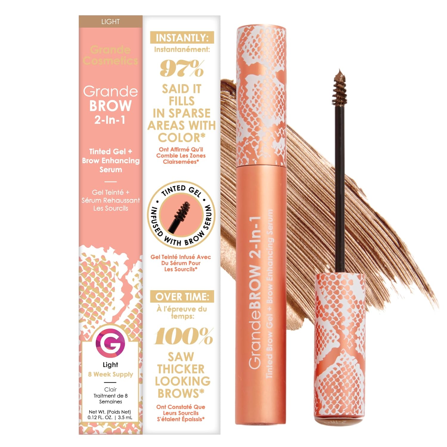 GrandeBROW 2-in-1 Tinted Brow Gel + Brow Enhancing Serum Review