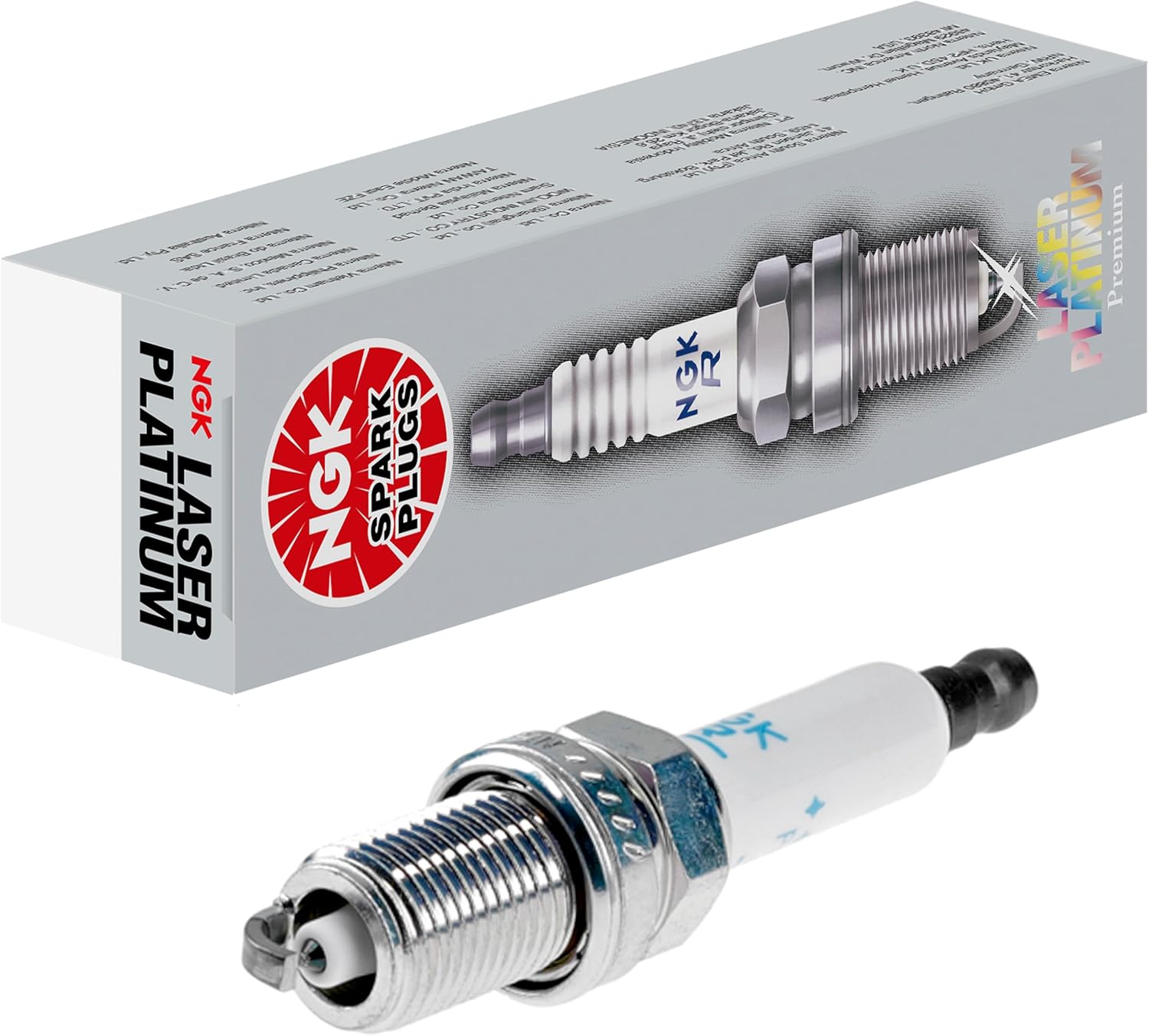 NGK Laser Platinum Spark Plugs PFR8S8EG Pack of 6 for Performance