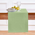 Solino Home Linen Table Runner 14 x 90 in Laurel Green - Fall