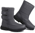 Mens Snow Boots Waterproof Mid-Calf Winter Boots - Warm, Lightweight