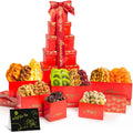 NUT CRAVINGS Halloween Dried Fruit & Mixed Nuts Gift Tower - Elegant