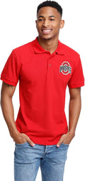 FOCO Men's NCAA Team Logo Casual Color Polo Short Sleeve Shirt