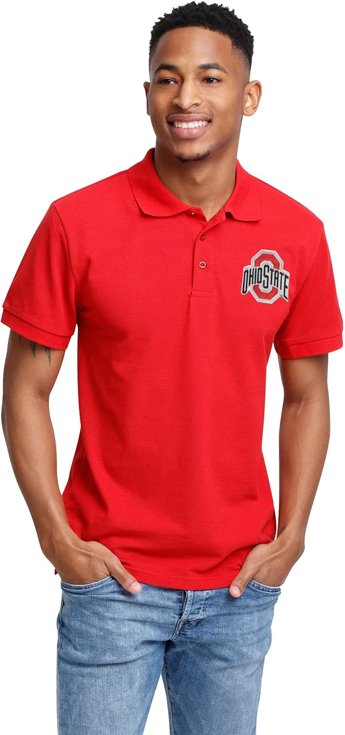 FOCO Men's NCAA College Team Logo Casual Polo Shirt Review