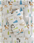 True North Cozy Flannel Cotton Sheet Set - Warm, Cute Prints